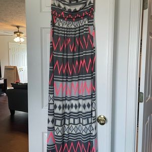 Tribal maxi dress